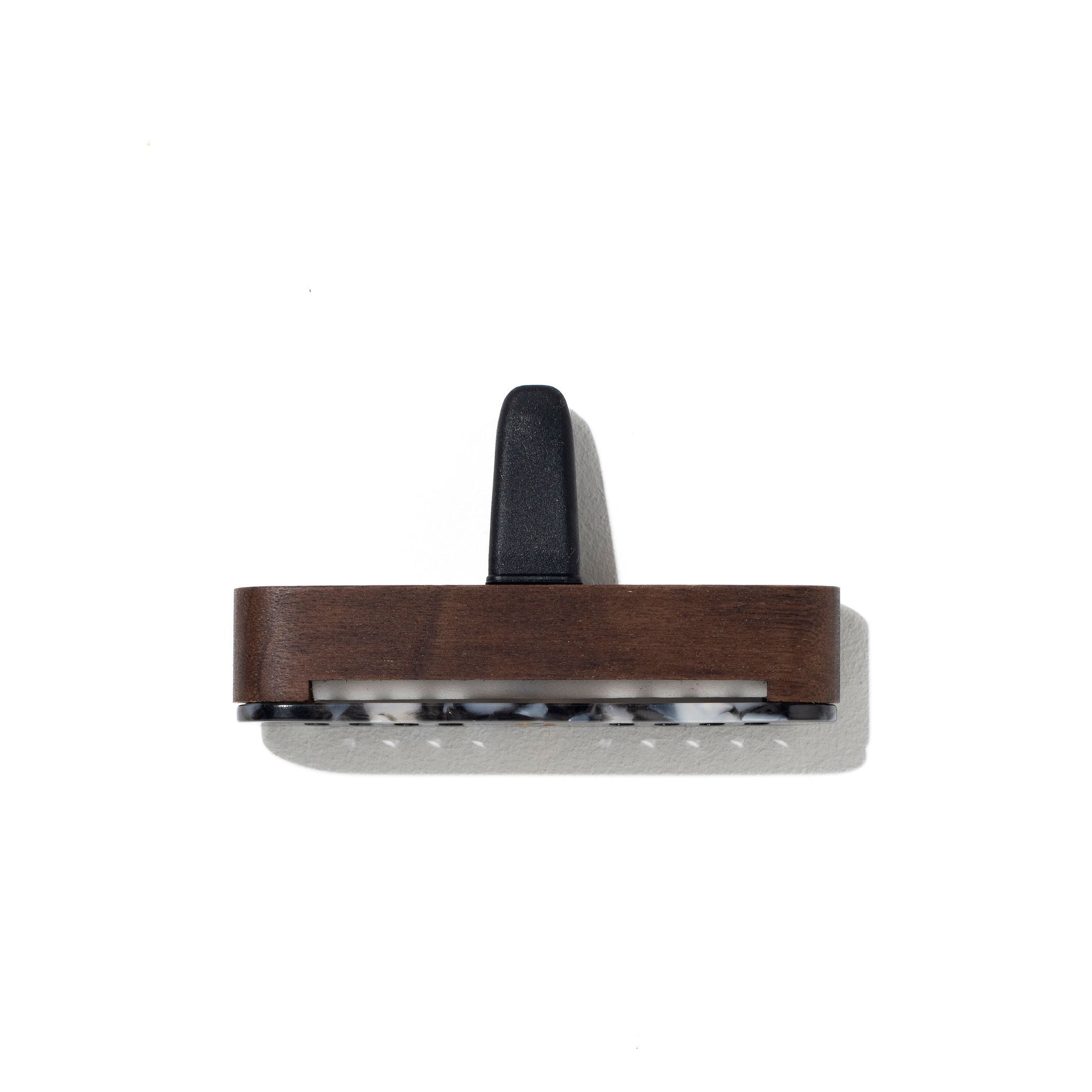 Scentopia Midnight walnut wood car fragrance diffuser top view